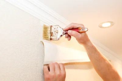 Pose de papier peint à Moivre — revêtements muraux et toiles de verre